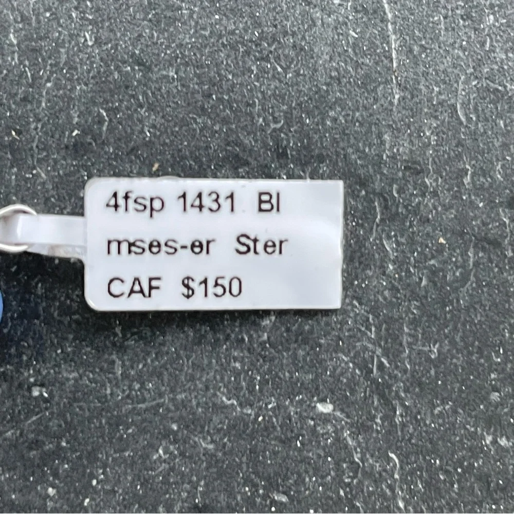 Elegant Sterling Silver 925 Blue Star Sapphire Pendant - Picture 8 of 11
